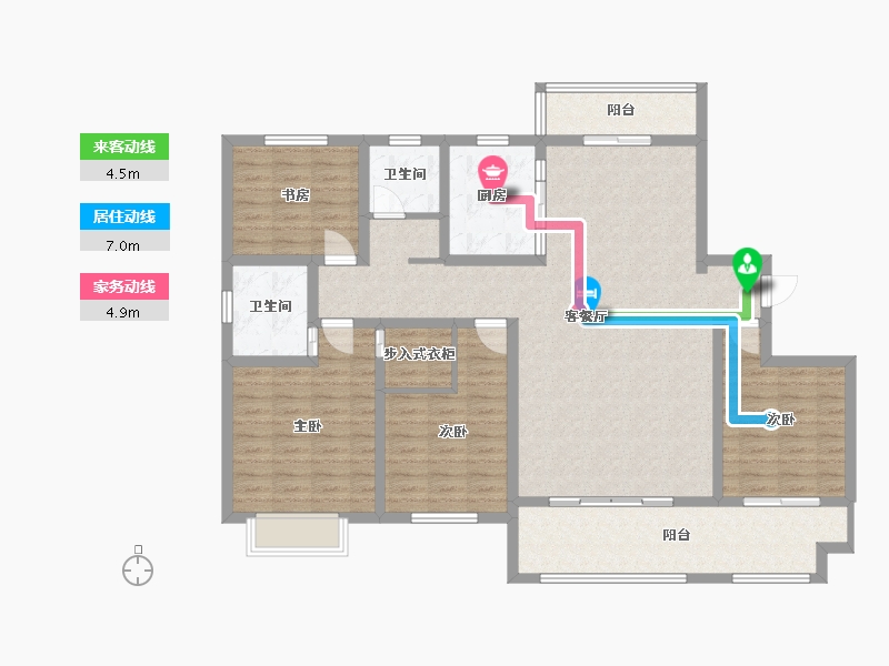 山东省-日照市-金域华庭-134.00-户型库-动静线