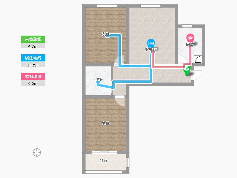 河北省-保定市-亢龙骏景-72.00-户型库-动静线