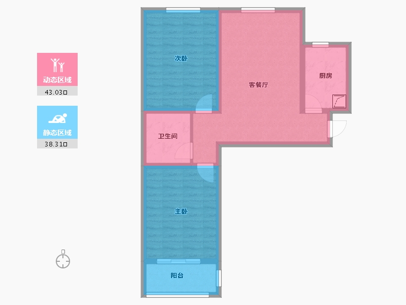 河北省-保定市-亢龙骏景-72.00-户型库-动静分区