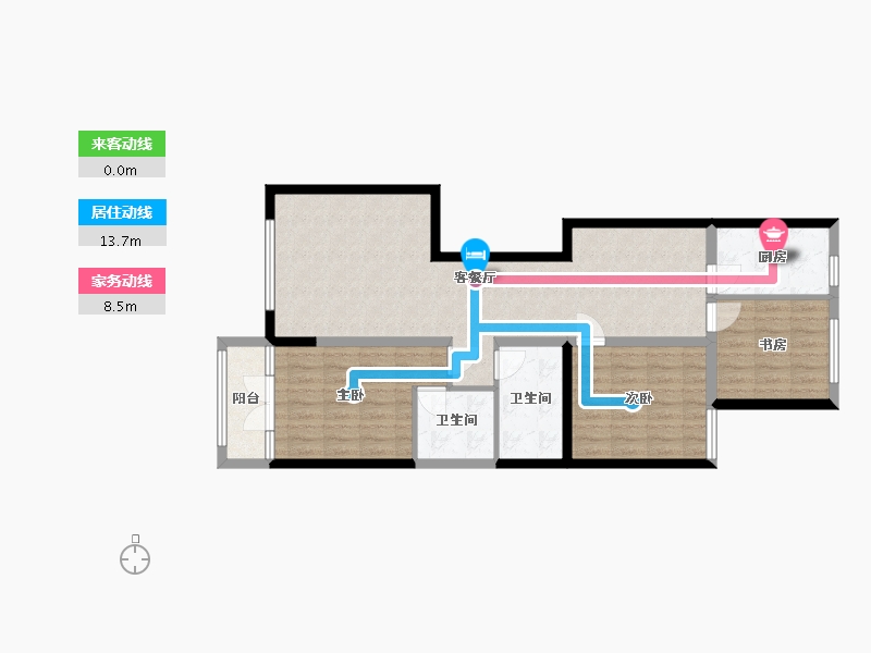 河北省-承德市-阳光新城-119.00-户型库-动静线