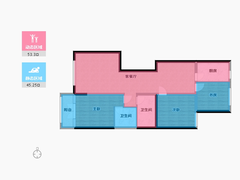 河北省-承德市-阳光新城-119.00-户型库-动静分区