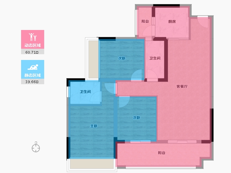 贵州省-毕节市-丰业香缇湾-95.00-户型库-动静分区