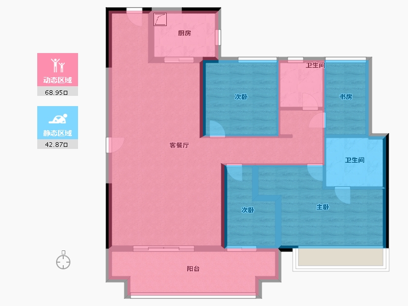 福建省-莆田市-滨海南城府-100.00-户型库-动静分区