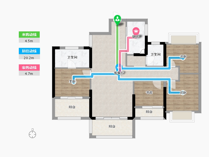 福建省-泉州市-阳光城丽景湾-97.00-户型库-动静线