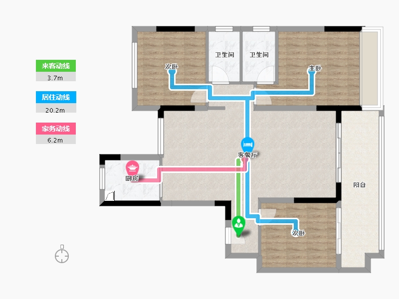 河南省-周口市-碧桂园-99.00-户型库-动静线