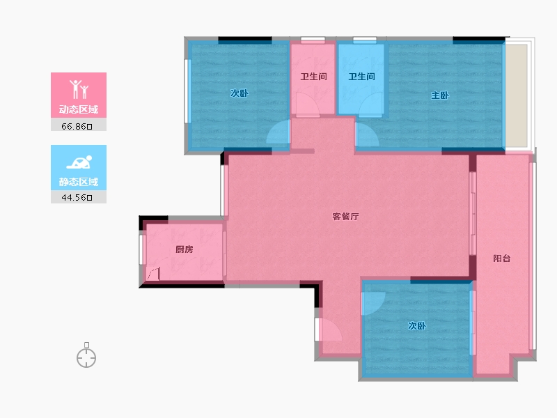 河南省-周口市-碧桂园-99.00-户型库-动静分区