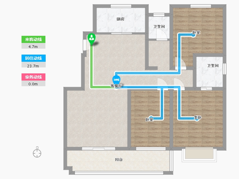 河南省-濮阳市-桃李春风-107.43-户型库-动静线