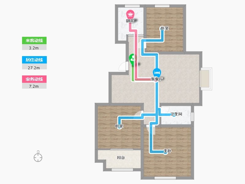 河北省-保定市-哈罗城-96.55-户型库-动静线