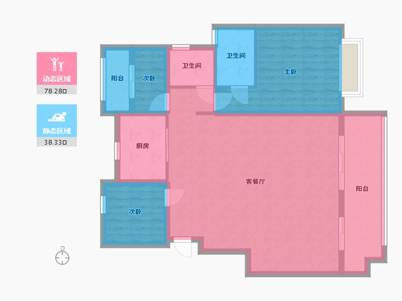 安徽省-安庆市-文德桐国府-116.00-户型库-动静分区