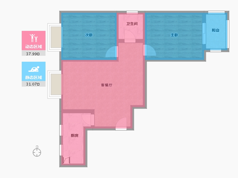 天津-天津市-和顺家园-65.00-户型库-动静分区