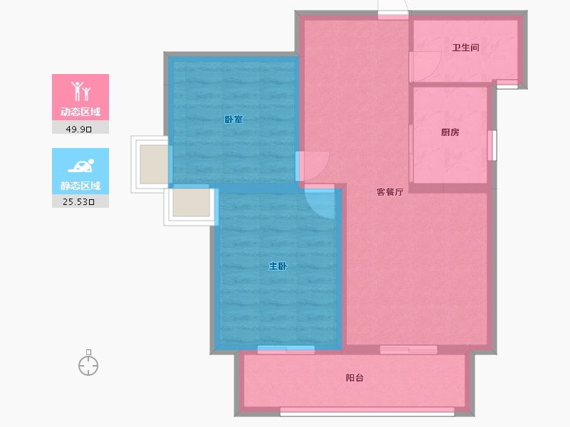 陕西省-咸阳市-中华世纪城-95.00-户型库-动静分区