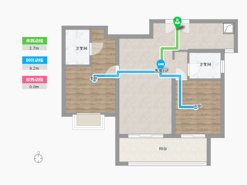 河北省-保定市-尚玉园-70.00-户型库-动静线