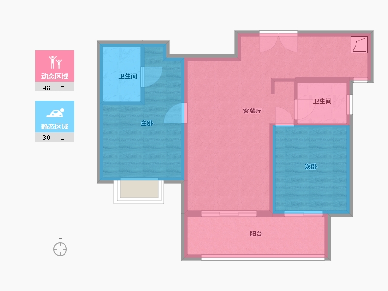 河北省-保定市-尚玉园-70.00-户型库-动静分区