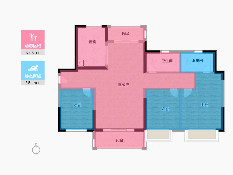 广东省-肇庆市-融创书院豪庭-89.00-户型库-动静分区