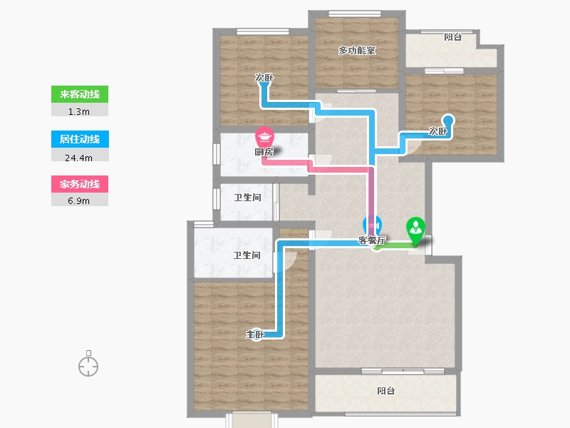 河南省-焦作市-河阳新居小区-119.80-户型库-动静线