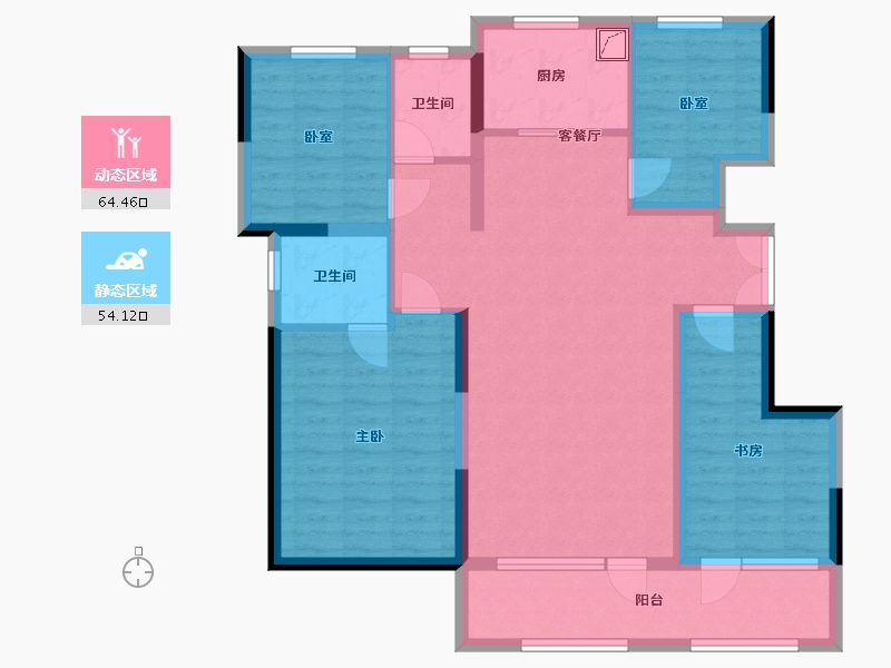 山东省-济南市-远洋·天著春秋-117.31-户型库-动静分区