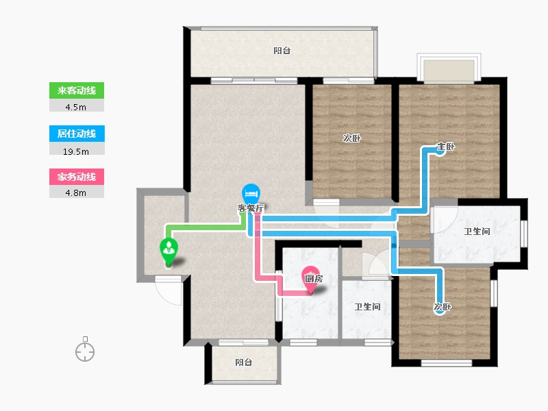 江苏省-苏州市-建滔广场-116.00-户型库-动静线