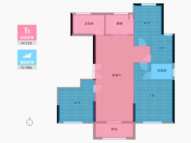 浙江省-台州市-丰乐苑-101.00-户型库-动静分区