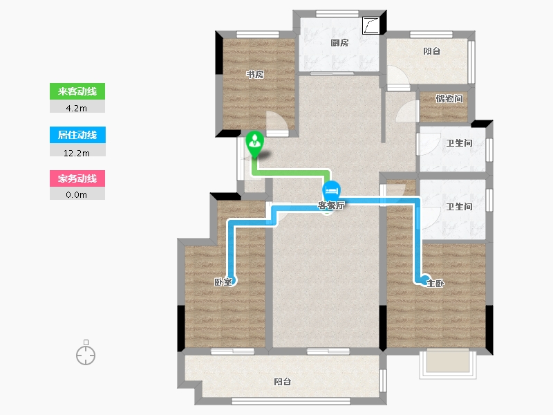 江苏省-盐城市-龙运仕家-106.00-户型库-动静线