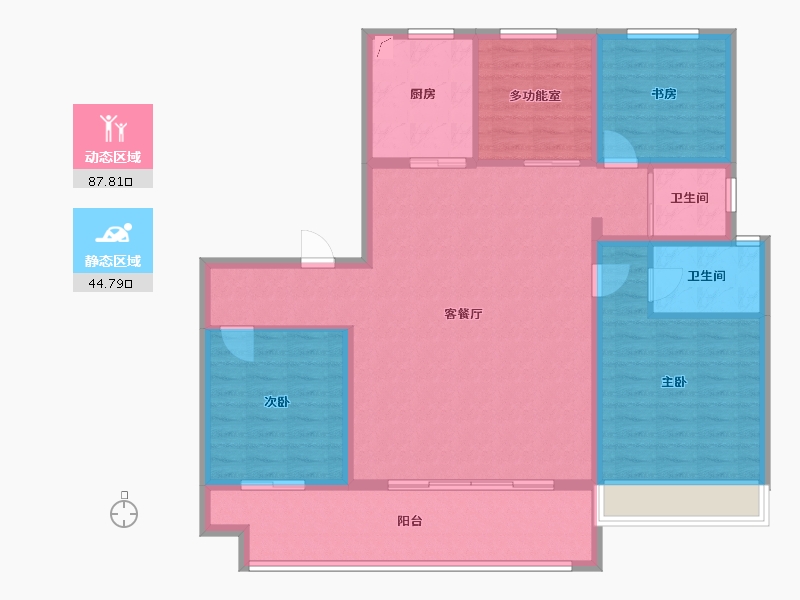 河南省-安阳市-碧桂园云顶-120.00-户型库-动静分区