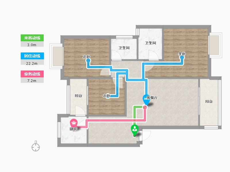 四川省-成都市-东湖世家-94.00-户型库-动静线