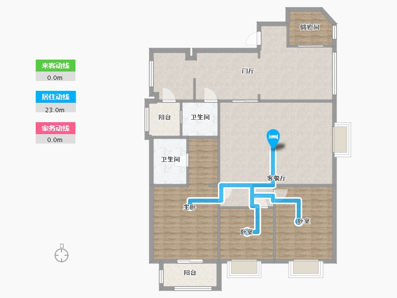 四川省-成都市-高地-133.00-户型库-动静线