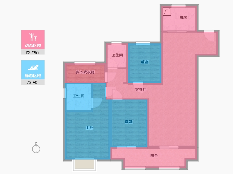 浙江省-湖州市-水秀悦府-90.00-户型库-动静分区