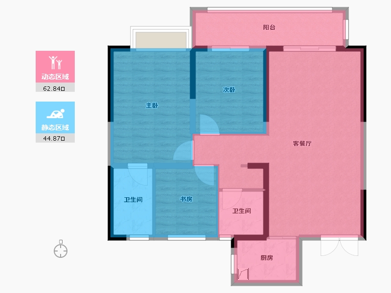 山东省-菏泽市-曹州府-97.00-户型库-动静分区