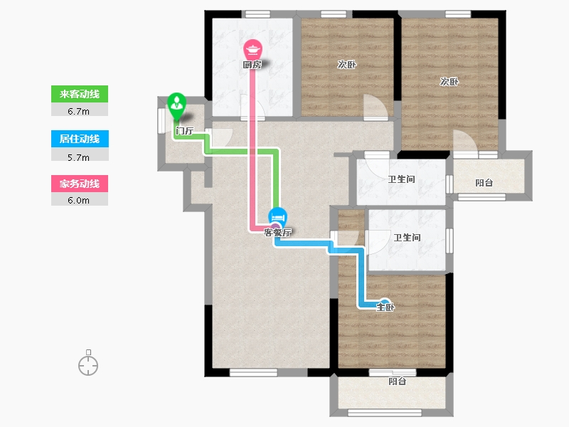 上海-上海市-金科新弘古北天御-100.00-户型库-动静线