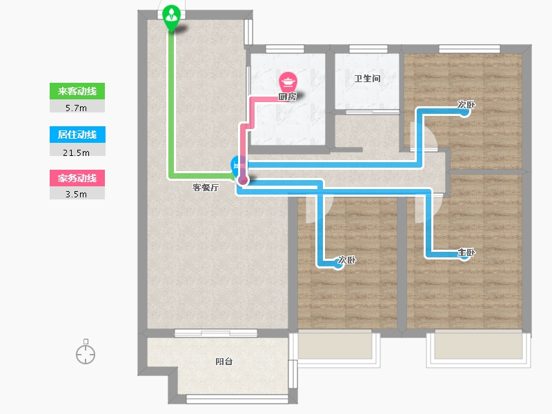 山东省-日照市-德瑞锦绣华府-83.32-户型库-动静线