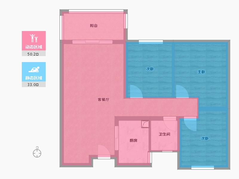 江西省-九江市-通源柴桑郡-80.00-户型库-动静分区