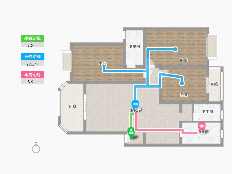 湖北省-宜昌市-云锦花园-120.00-户型库-动静线