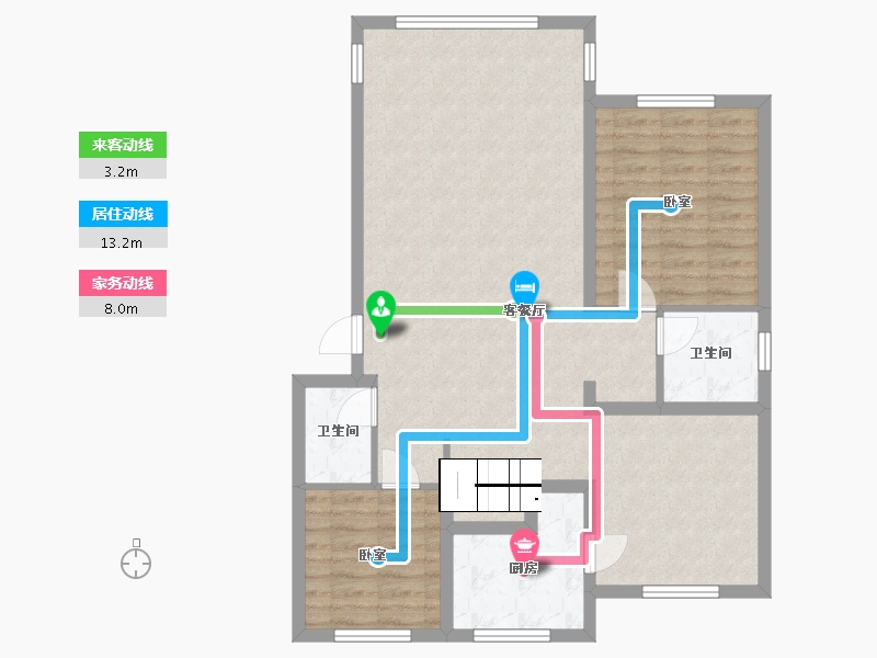 浙江省-丽水市-老竹-300.00-户型库-动静线