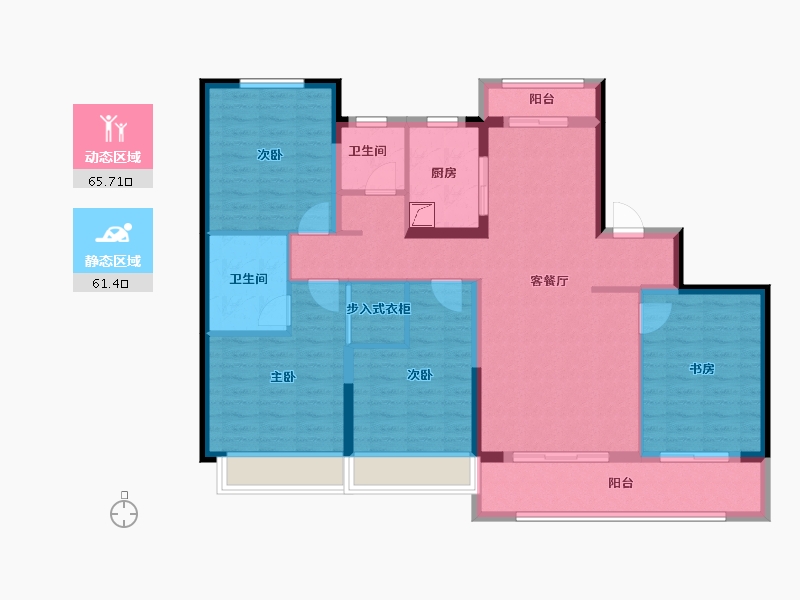 山东省-济宁市-幸福里嘉苑-120.00-户型库-动静分区