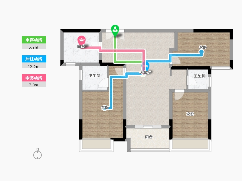 河南省-驻马店市-新蔡建业森林半岛2期-91.20-户型库-动静线