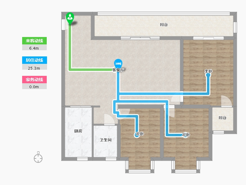 湖北省-十堰市-诗源华府小区-103.12-户型库-动静线