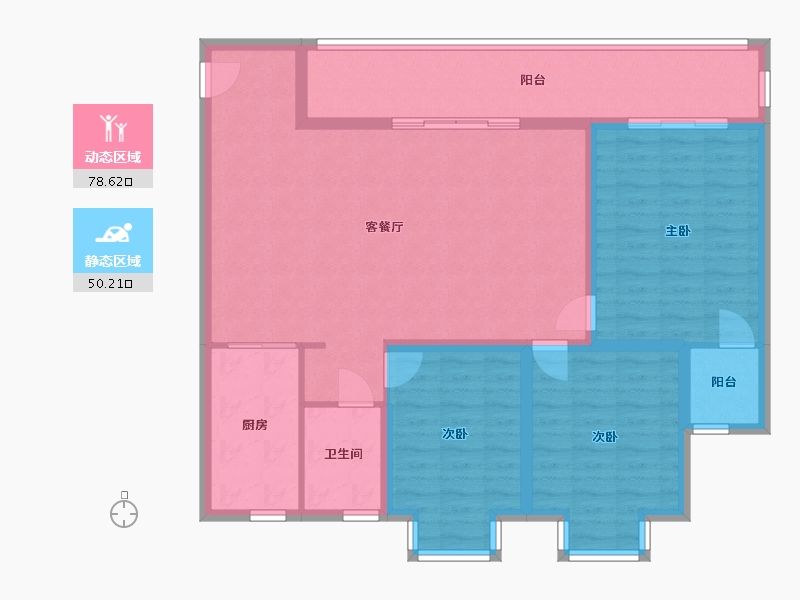 湖北省-十堰市-诗源华府小区-103.12-户型库-动静分区