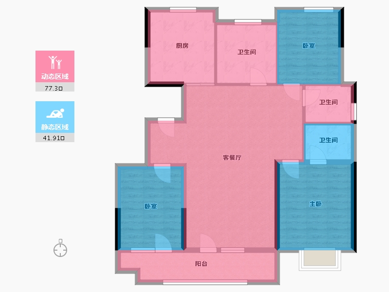 河北省-唐山市- 均和宸玥府-112.00-户型库-动静分区