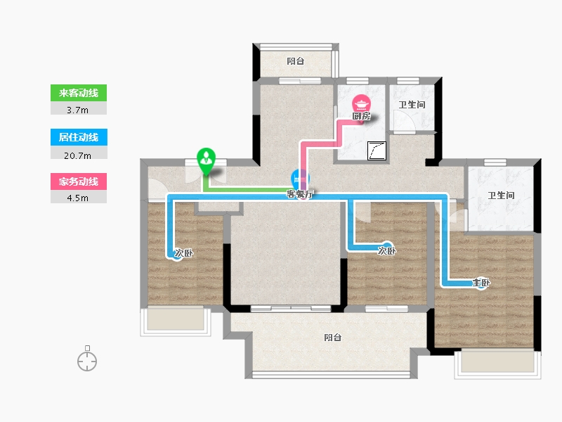 河南省-焦作市-武陟建业未来城-98.00-户型库-动静线