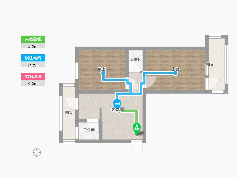 陕西省-西安市-西变公司丰登小区-50.00-户型库-动静线