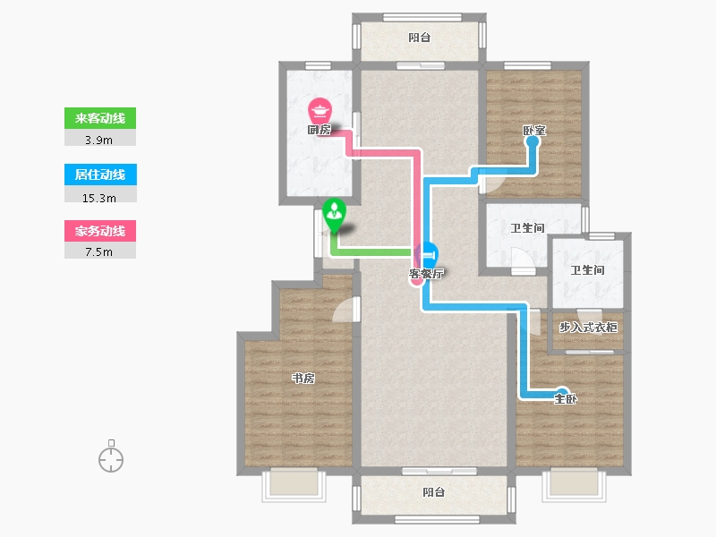 山西省-晋中市-德元府-166.00-户型库-动静线