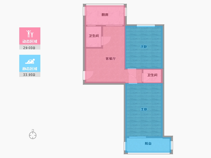 陕西省-西安市-西变公司丰登小区-55.00-户型库-动静分区