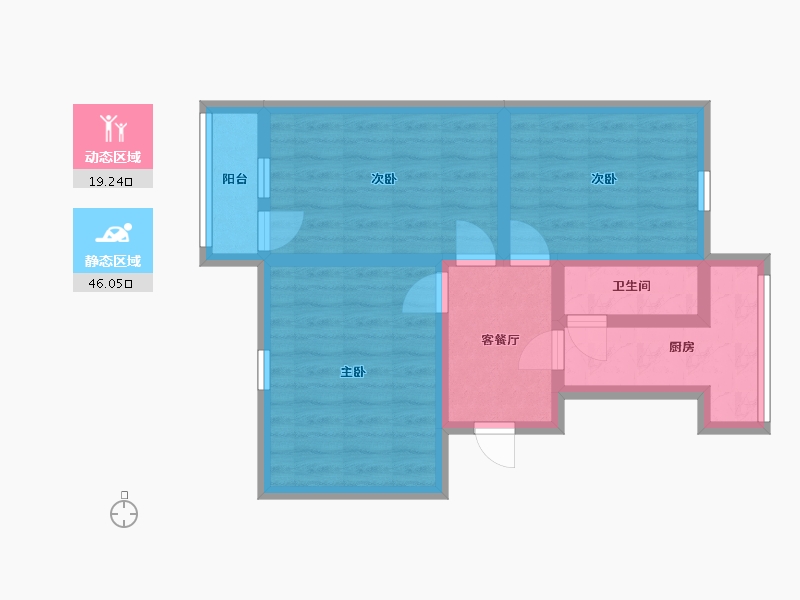 河北省-石家庄市-54所生活区-58.00-户型库-动静分区