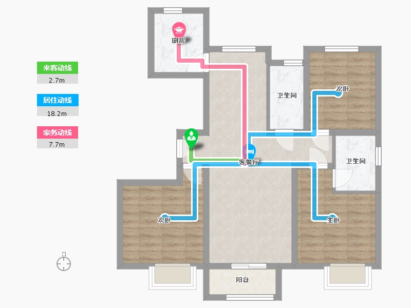 河北省-邢台市-东胜紫御澜庭-90.00-户型库-动静线