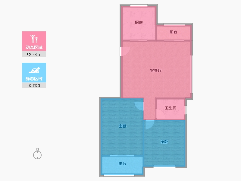 浙江省-绍兴市-尚望名苑-83.90-户型库-动静分区