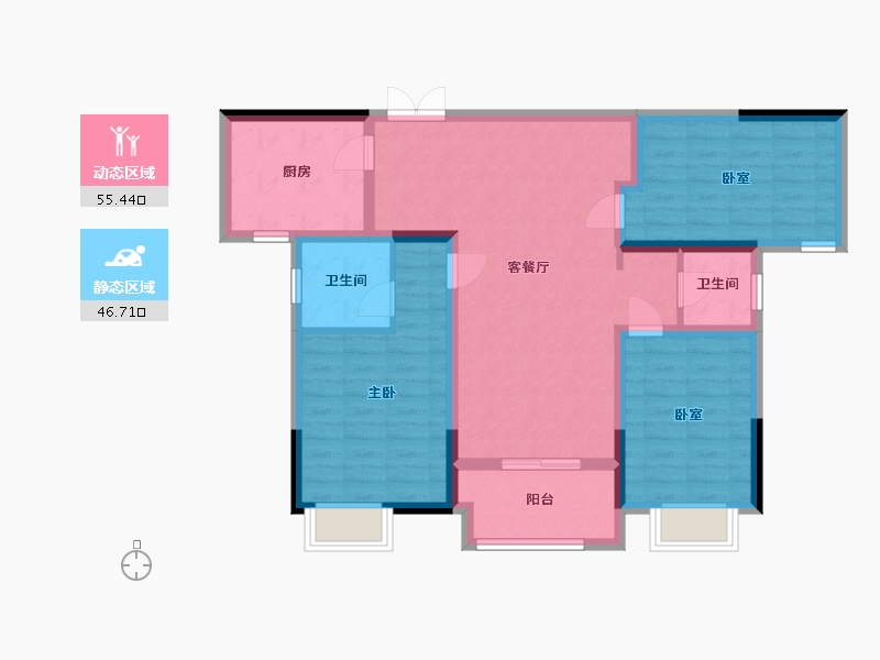 河南省-驻马店市-新蔡建业森林半岛2期-91.20-户型库-动静分区