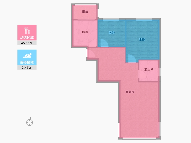 广东省-佛山市-自建花园-62.00-户型库-动静分区