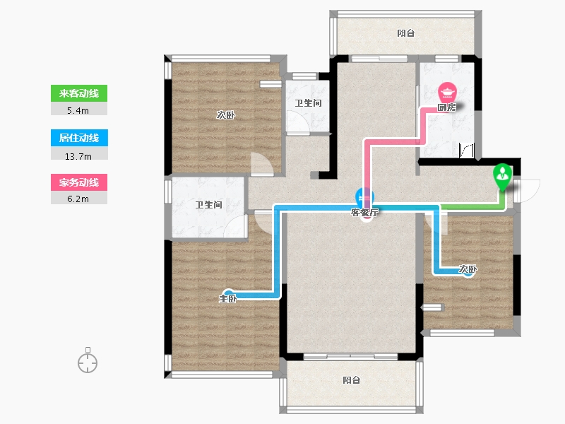 广东省-阳江市-凯旋华府-110.00-户型库-动静线