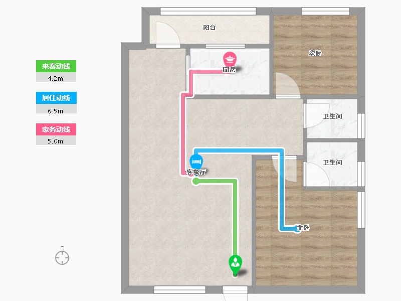 广东省-揭阳市-广东省揭阳市科通综合楼-67.78-户型库-动静线