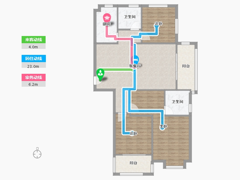 浙江省-温州市-汤锦园-100.00-户型库-动静线